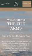 How thefifearms.com looks like on a mobile device such as an iPhone.