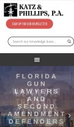 How thefirearmfirm.com looks like on a mobile device such as an iPhone.