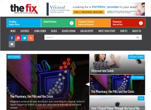 How thefix.com looks like on a tablet such as an iPad.