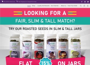 How thefoodfolks.com looks like on a tablet such as an iPad.