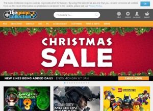 How thegamecollection.net looks like on a tablet such as an iPad.