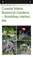 How thegardeningcook.com looks like on a mobile device such as an iPhone.
