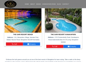 How thegari.in looks like on a tablet such as an iPad.