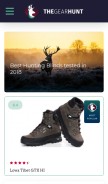 How thegearhunt.com looks like on a mobile device such as an iPhone.