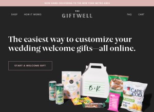 How thegiftwell.com looks like on a tablet such as an iPad.