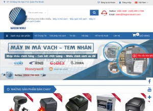 How thegioimavach.com looks like on a tablet such as an iPad.