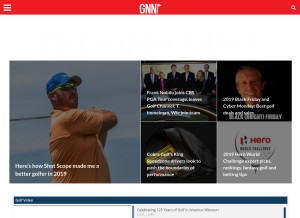 How thegolfnewsnet.com looks like on a tablet such as an iPad.