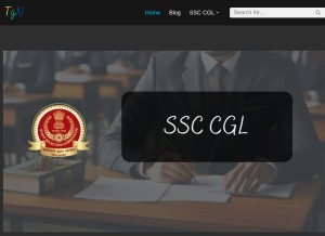 How thegovtnaukri.in looks like on a tablet such as an iPad.