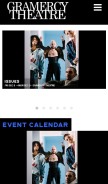 How thegramercytheatre.com looks like on a mobile device such as an iPhone.