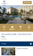How thegrandnewdelhi.com looks like on a mobile device such as an iPhone.
