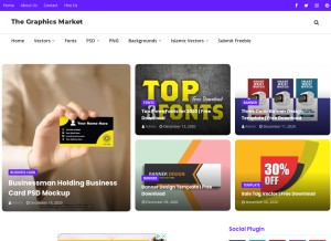 How thegraphicsmarket.com looks like on a tablet such as an iPad.