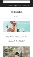 How theholidaybarn.com looks like on a mobile device such as an iPhone.