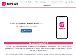How thehonistaapp.com looks like on a tablet such as an iPad.