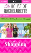How thehouseofbachelorette.com looks like on a mobile device such as an iPhone.