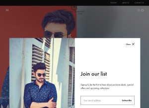 How theindianthreads.com looks like on a tablet such as an iPad.