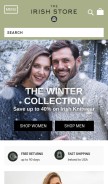 How theirishstore.com looks like on a mobile device such as an iPhone.