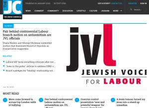 How thejc.com looks like on a tablet such as an iPad.