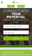 How thejobnetwork.com looks like on a mobile device such as an iPhone.