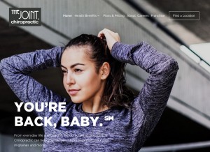 How thejoint.com looks like on a tablet such as an iPad.