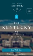 How thekentuckycastle.com looks like on a mobile device such as an iPhone.