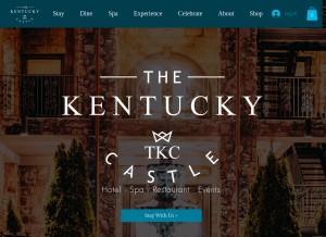 How thekentuckycastle.com looks like on a tablet such as an iPad.