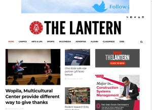 How thelantern.com looks like on a tablet such as an iPad.