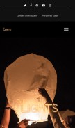 How thelightsfest.com looks like on a mobile device such as an iPhone.