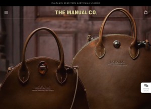 How themanualco.com looks like on a tablet such as an iPad.