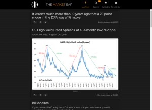 How themarketear.com looks like on a tablet such as an iPad.