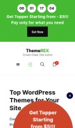 How themerex.net looks like on a mobile device such as an iPhone.
