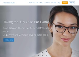 How themisbar.com looks like on a tablet such as an iPad.