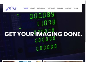 How themixgroup.com looks like on a tablet such as an iPad.