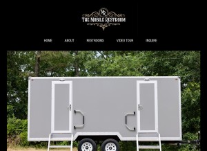 How themobilerestroom.com looks like on a tablet such as an iPad.