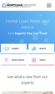 How themortgagereports.com looks like on a mobile device such as an iPhone.