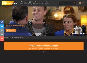 How themovieseries.net looks like on a tablet such as an iPad.