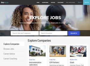 How themuse.com looks like on a tablet such as an iPad.