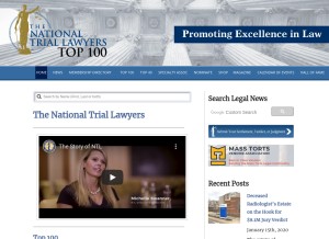 How thenationaltriallawyers.org looks like on a tablet such as an iPad.