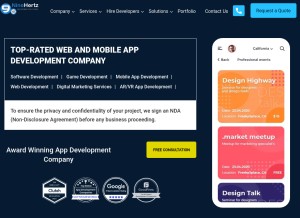 How theninehertz.com looks like on a tablet such as an iPad.