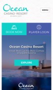 How theoceanac.com looks like on a mobile device such as an iPhone.