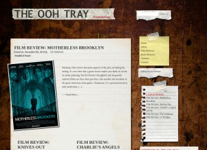 How theoohtray.com looks like on a tablet such as an iPad.