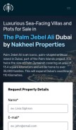 How thepalmjebelalidubai.ae looks like on a mobile device such as an iPhone.