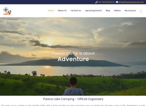 How thepawnacamp.com looks like on a tablet such as an iPad.