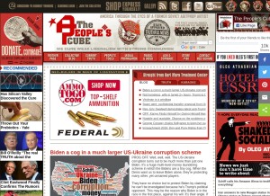 How thepeoplescube.com looks like on a tablet such as an iPad.