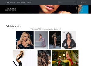 How theplace2.ru looks like on a tablet such as an iPad.