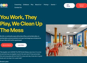 How thepopcenter.com looks like on a tablet such as an iPad.