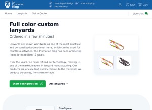 How thepromotionking.com looks like on a tablet such as an iPad.