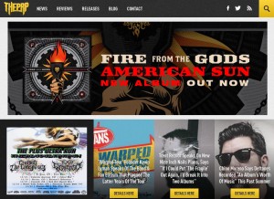 How theprp.com looks like on a tablet such as an iPad.