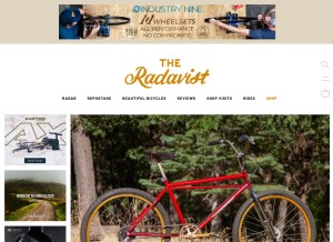 How theradavist.com looks like on a tablet such as an iPad.