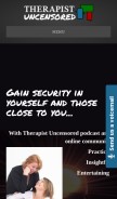 How therapistuncensored.com looks like on a mobile device such as an iPhone.