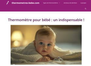 How thermometres-bebe.com looks like on a tablet such as an iPad.
